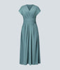 Ella | modisches Wickelkleid mit hoher Taille für Damen