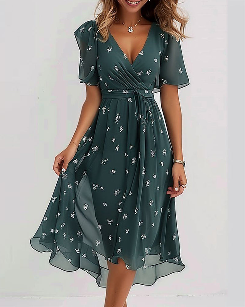 Ana | Elegantes bedrucktes Kleid für Damen