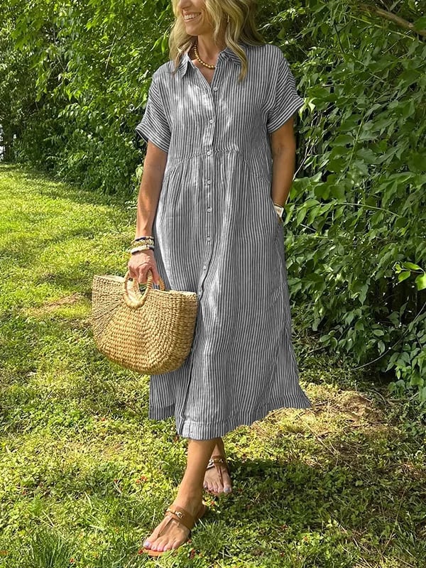 Kori | modisches langes Blusenkleid für jede Gelegenheit