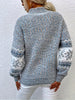 Nelia™ | Wärmender Strickpullover - Hellblau / S