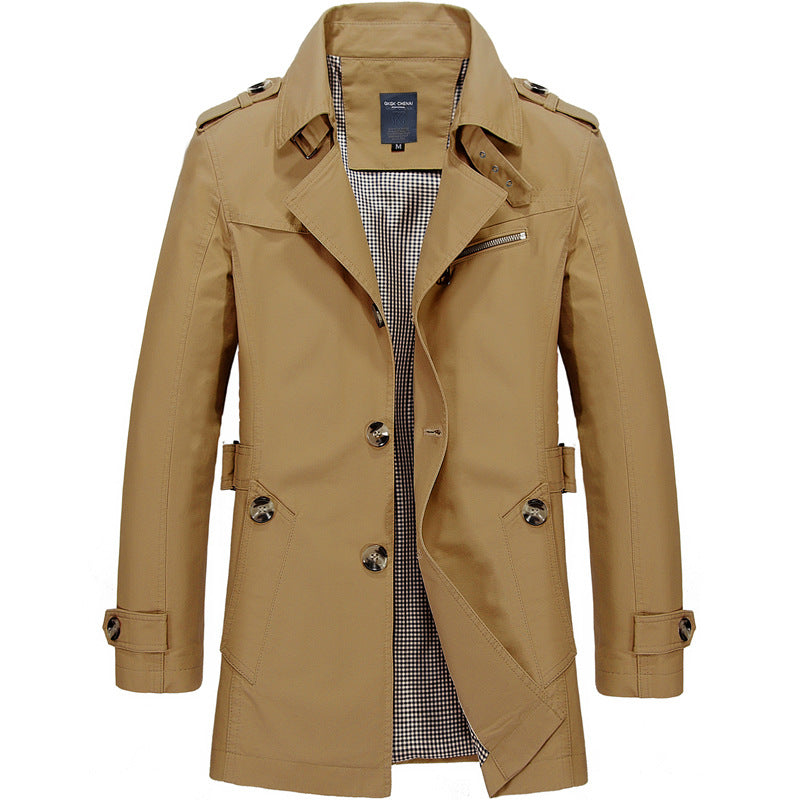 Victor™ | Klassische Übergangsjacke - Khaki / XS
