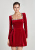Marceline | Samt-Minikleid für Damen, chic & zeitlos