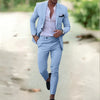 Aristocrato™ - Eleganter und luxuriöser Anzug - Hellblau / M