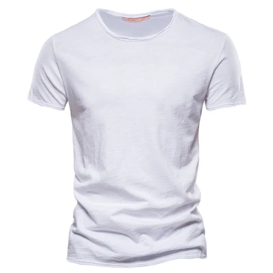 Julian™ | Klassisches T-Shirt - Weiß / S