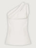 Ash | One-Shoulder-Top mit Knopfdetails