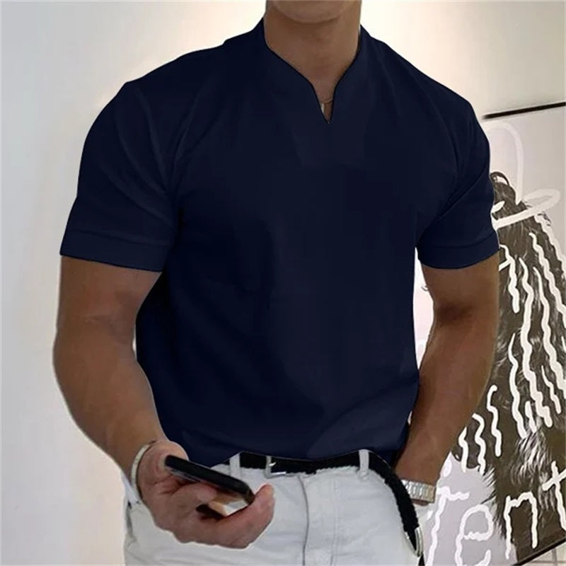 Axon | Kurzarm-Shirt mit V-Ausschnitt