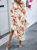 Nicel | Florales Kleid mit Laternenärmel