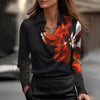Chana | Elegantes seidiges Langarm-Top
