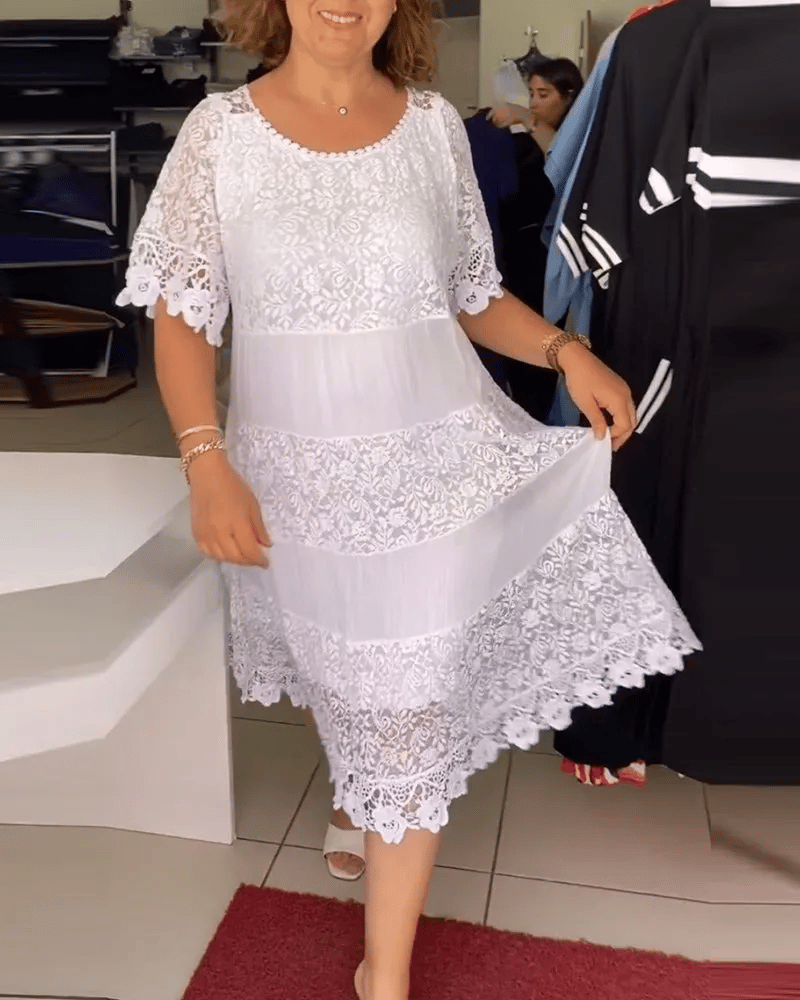 Maren | Sommerkleid mit Spitzenstickerei