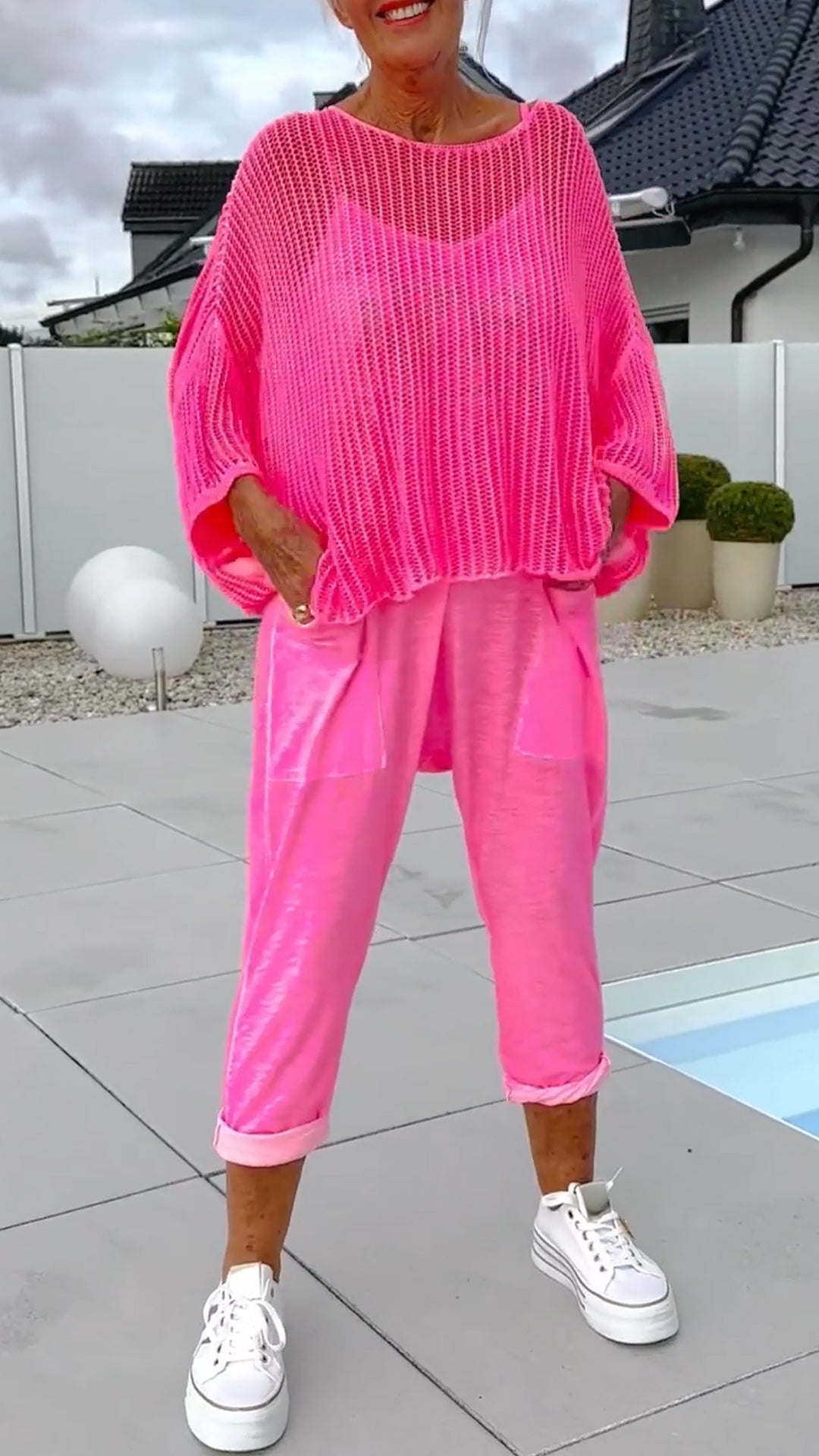 Zalia | Bedruckter Jumpsuit mit Rückenausschnitt