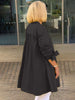 Tesla | Lange Hemdjacke aus Baumwolle für Frauen