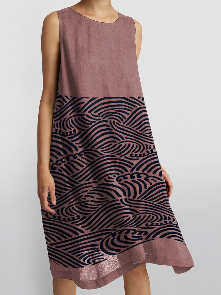 Vell | Shiftkleid mit Wellenmuster
