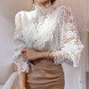 Cleah | Schickes langärmeliges Hemd im Retro-Stil mit Spitzen-Details