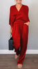 Ashlyn | Elegantes Satin-Set mit V-Ausschnitt