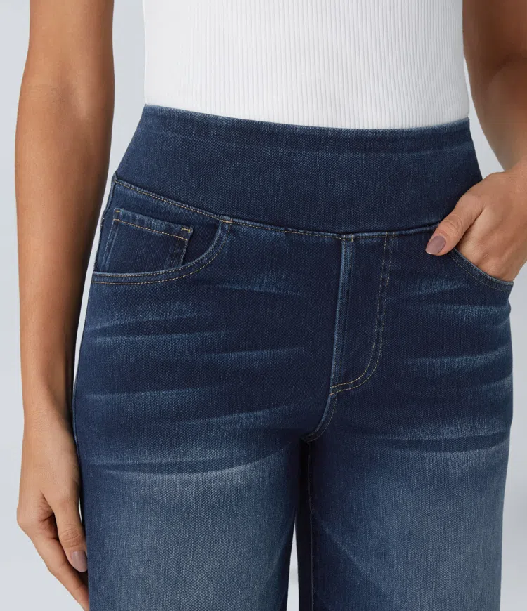 Carolina | Damen-Jeans, High Waist & weites Bein