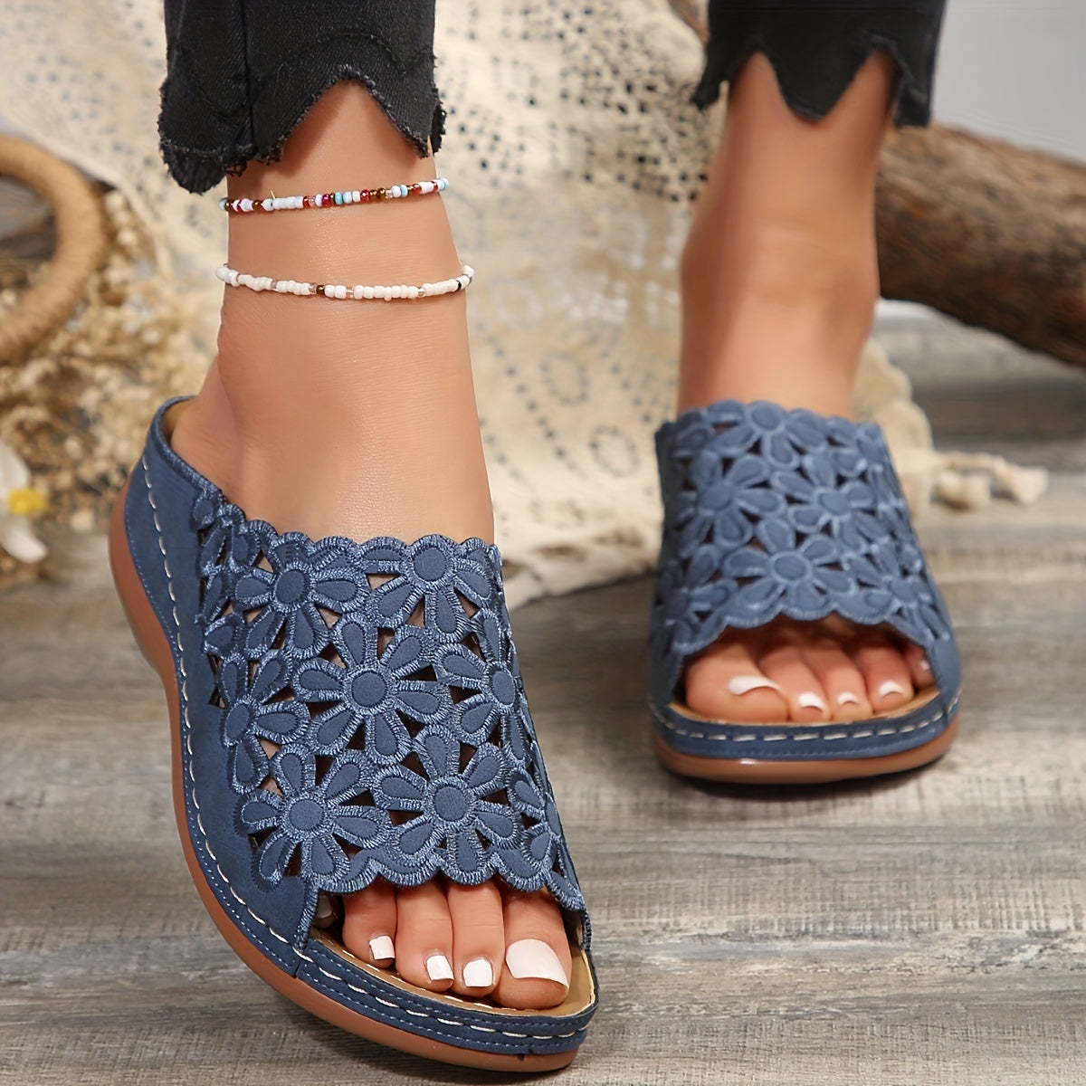 Jazmin™ | Ergonomische Damensandalen mit Keilsohle