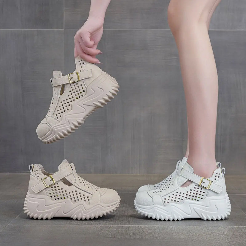Jaylani™ | Atmungsaktive Sommer-Schuhe für Damen mit dicken Sohlen