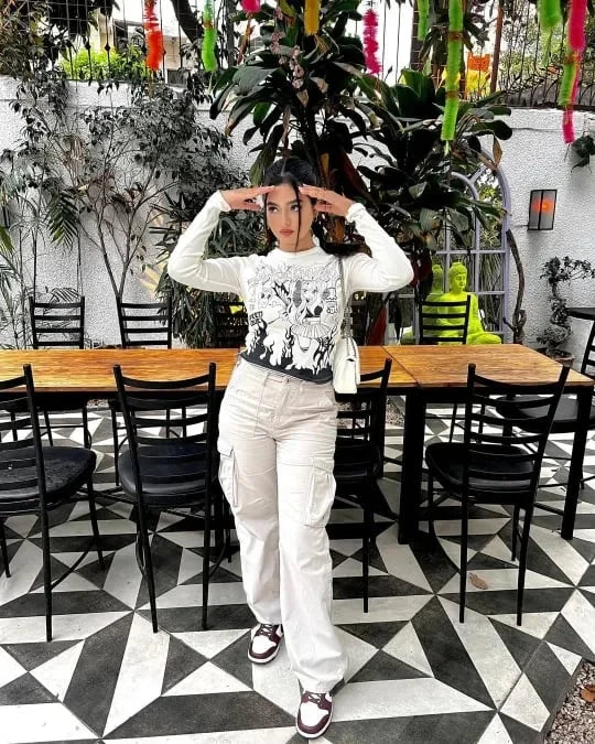 Jaina | Verstellbare Cargo-Hose In Gerader Passform