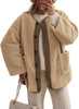 Jessa™ | Damen Warme Winterjacken - Lässige Langarm Button-up Fleecejacke aus Sherpa