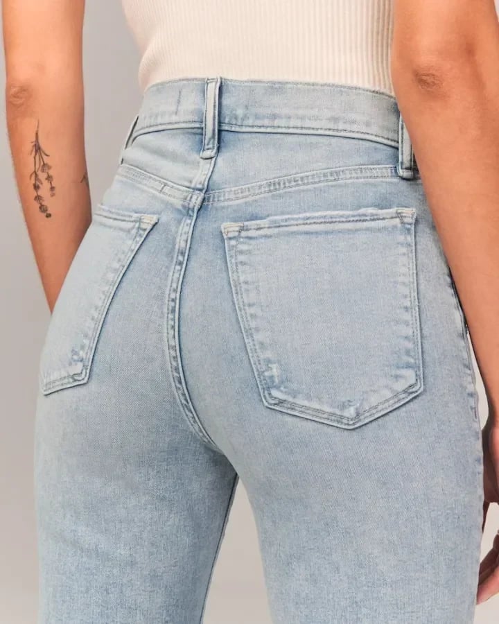 Cienna | Stretch-Jeans mit hoher Taille und weitem Bein