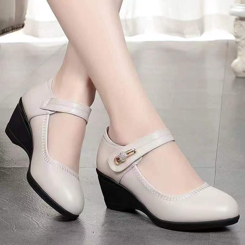 Khloe™ | Elegante Weiche Lederschuhe mit Absatz