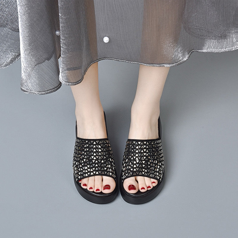 Blessie | Funkelnde Trend-Sandalen