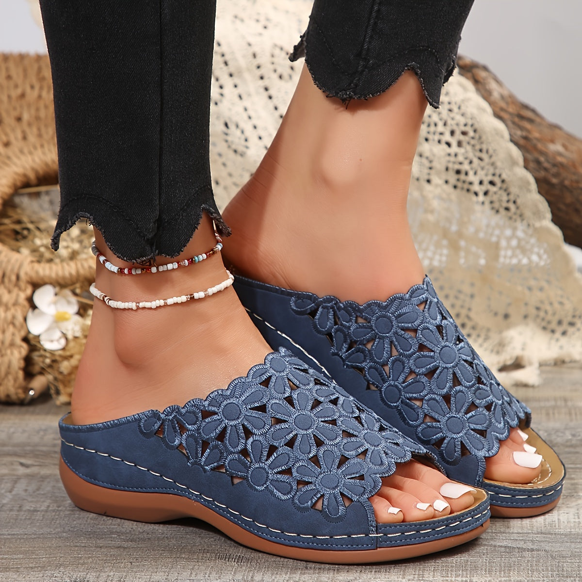 Jazmin™ | Ergonomische Damensandalen mit Keilsohle