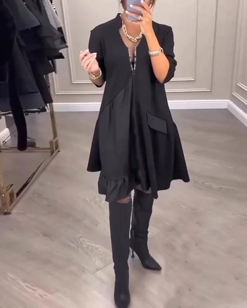 Isabella™ Kleid mit V-Ausschnitt