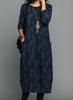 Lena | Stylisches Winterkleid - Blau / S