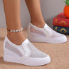 Cleofee | Glamouröse Sportschuhe mit Kristallbesatz
