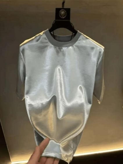 Rowell | elegantes Freizeit-Set aus seidigem T-Shirt und Shorts