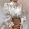 Cleah | Schickes langärmeliges Hemd im Retro-Stil mit Spitzen-Details
