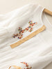 Ambere | Besticktes ethnisches Kleid aus Baumwolle und Leinen