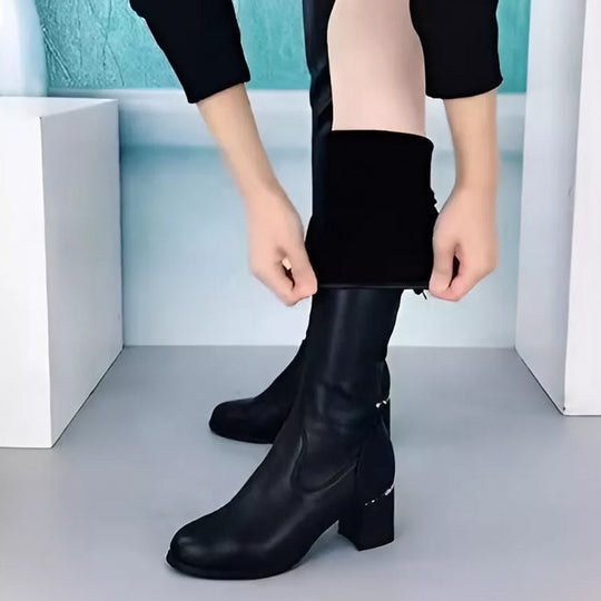 Leah | Elegante Lederstiefel für Damen, klassisch & trendy
