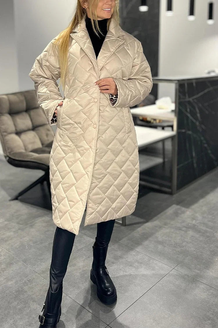 Zelly | Damen-Baumwollmantel mit Revers