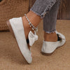 Nataly | modische flache Schuhe mit Schleifenakzent