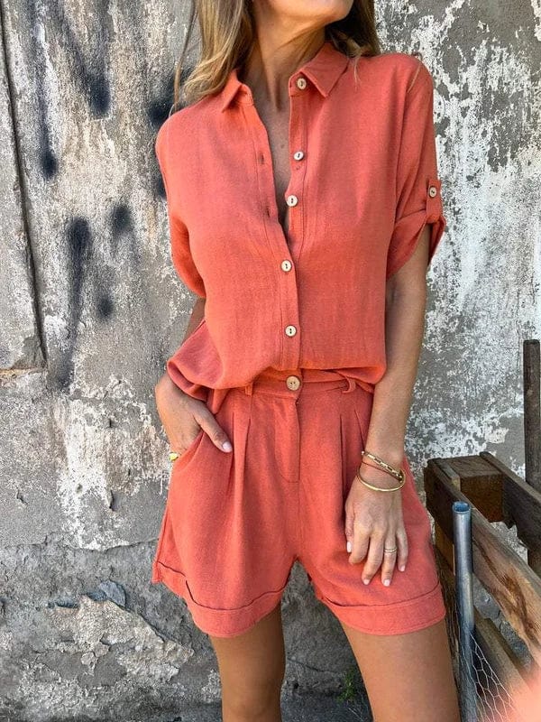 Kinley™ | Luftiges Leinen-Set für Damen