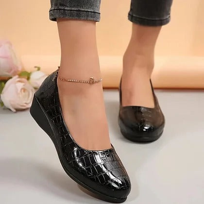 Rosa™ | Atmungsaktive Lederschuhe mit rutschfester Sohle