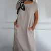 Clara | Stylisches Damenkleid mit Rundhalsausschnitt für den Sommer