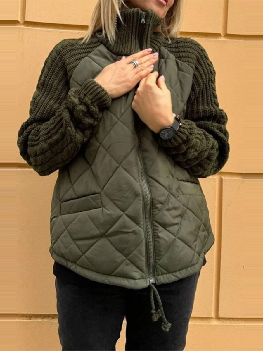 Minia | Einfarbige Patchwork-Jacke