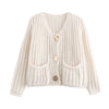 Mira™ - Modische Strickjacke - Beige / S