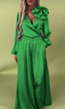 Lilianne | Luxuriöses Satin-Outfit mit Bluse und Hose