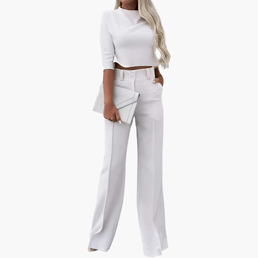 Kaeli | modisches Croptop-Set für Frauen