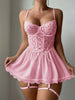 Mari | Sinnliches Dessous-Kleid mit Spitze und Korsett-Detail