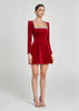 Marceline | Samt-Minikleid für Damen, chic & zeitlos