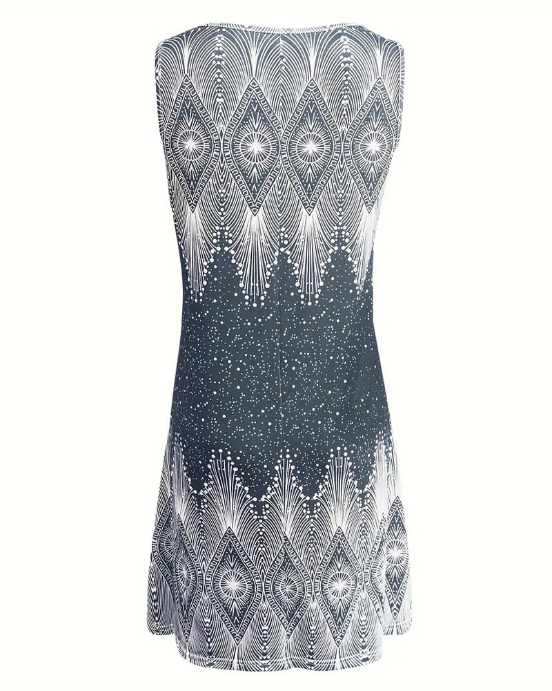 Alexandra | Feminines Kleid mit V-Ausschnitt und floralen Druck