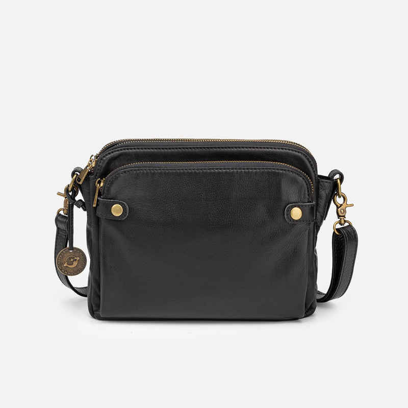 Cecilie | Schultertasche und Handtasche aus drei Schichten Leder