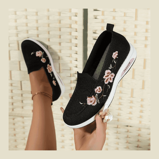 Jazzy | Bequeme Blumen-Orthopädie-Schuhe für Damen
