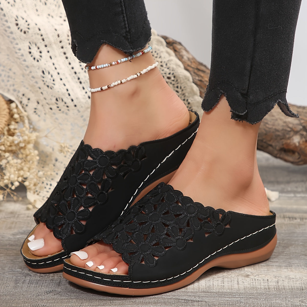 Jazmin™ | Ergonomische Damensandalen mit Keilsohle