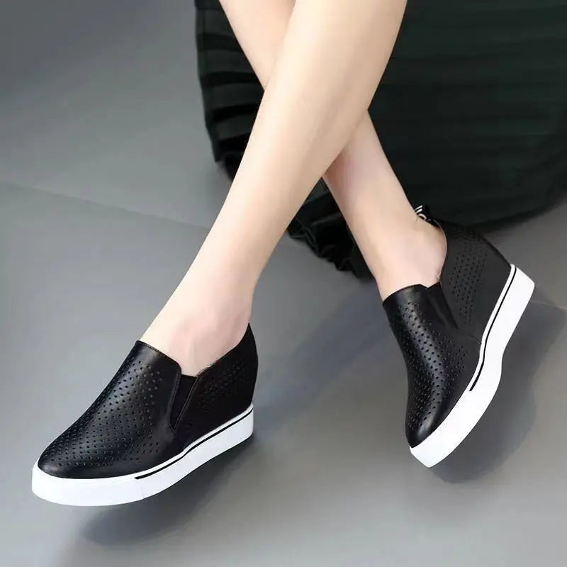Krizza | Weiche Leder-Schuhe mit stabiler, dicker Sohle für den Sommer